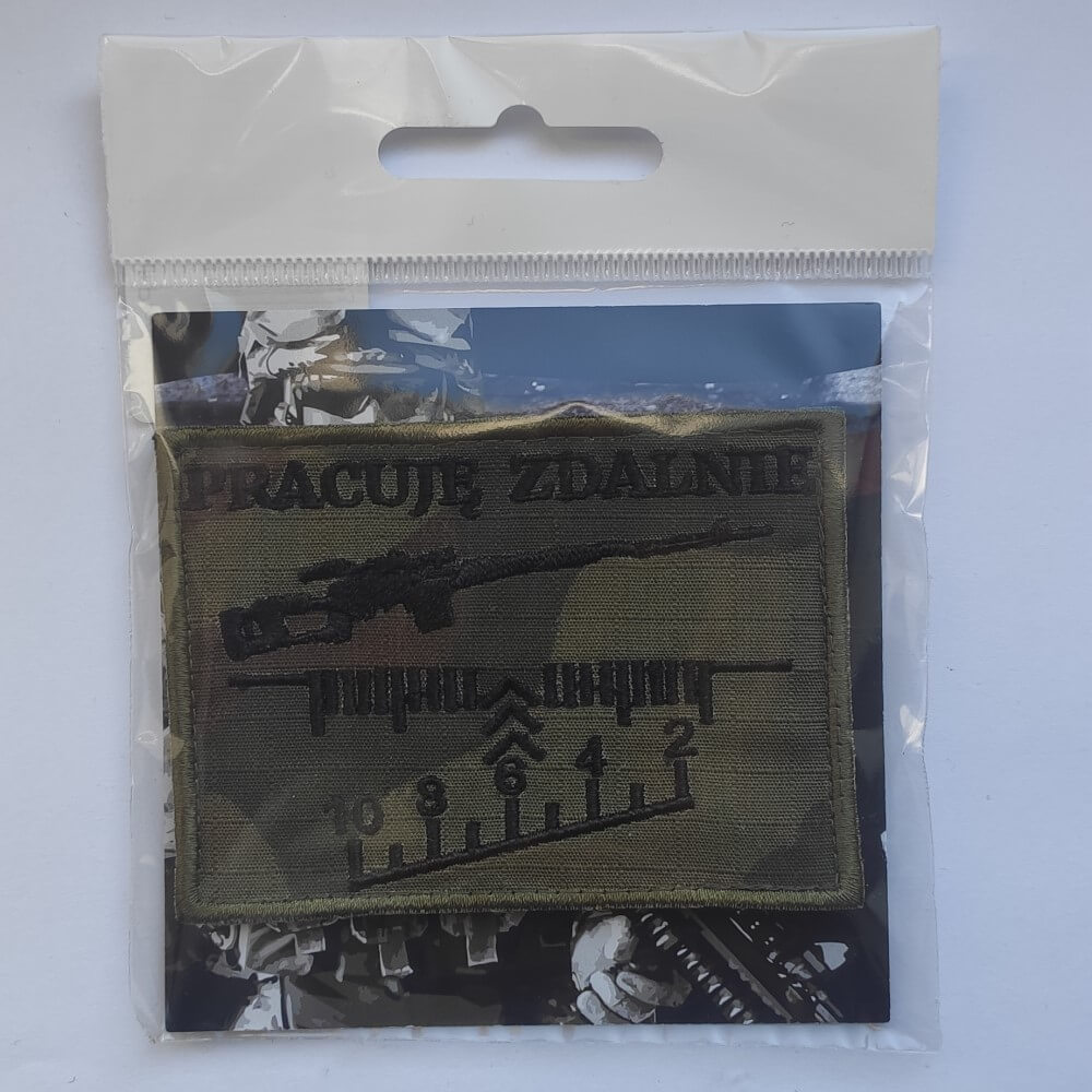 Plakietka PRACUJĘ ZDALNIE 1